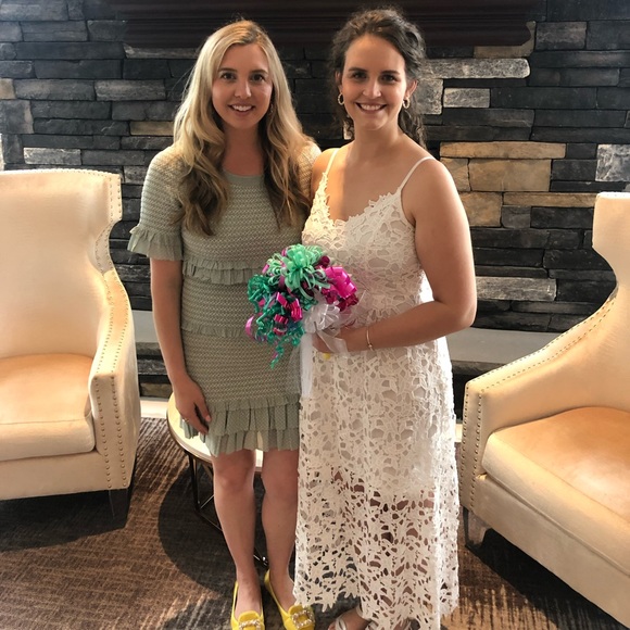 LoveShackFancy Aveline Dress in Seaglass - Picture 6 of 6